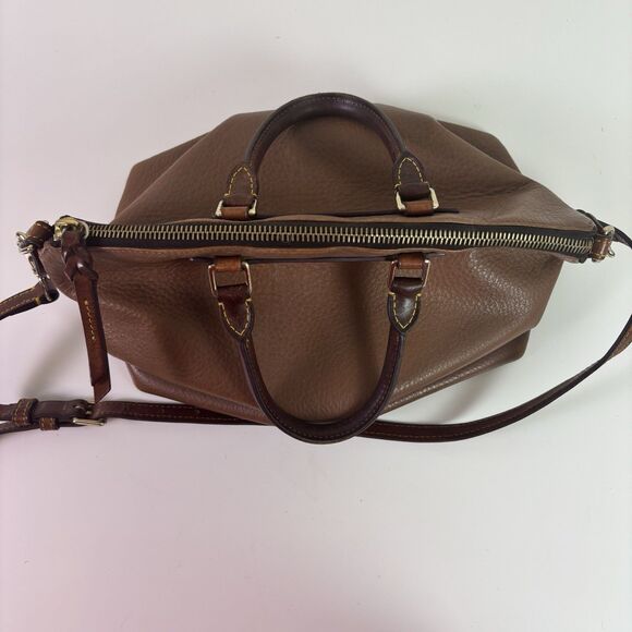 Vintage Dooney & Bourke Florentine Vachetta Brown Leather Large Juliette Satchel - Picture 8 of 16